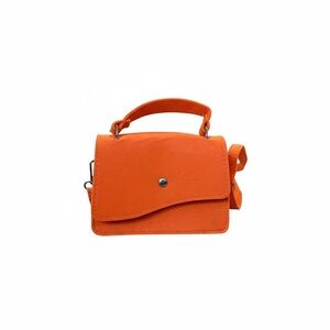 SHEIN Bright Orange Mini Top-Handle Crossbody